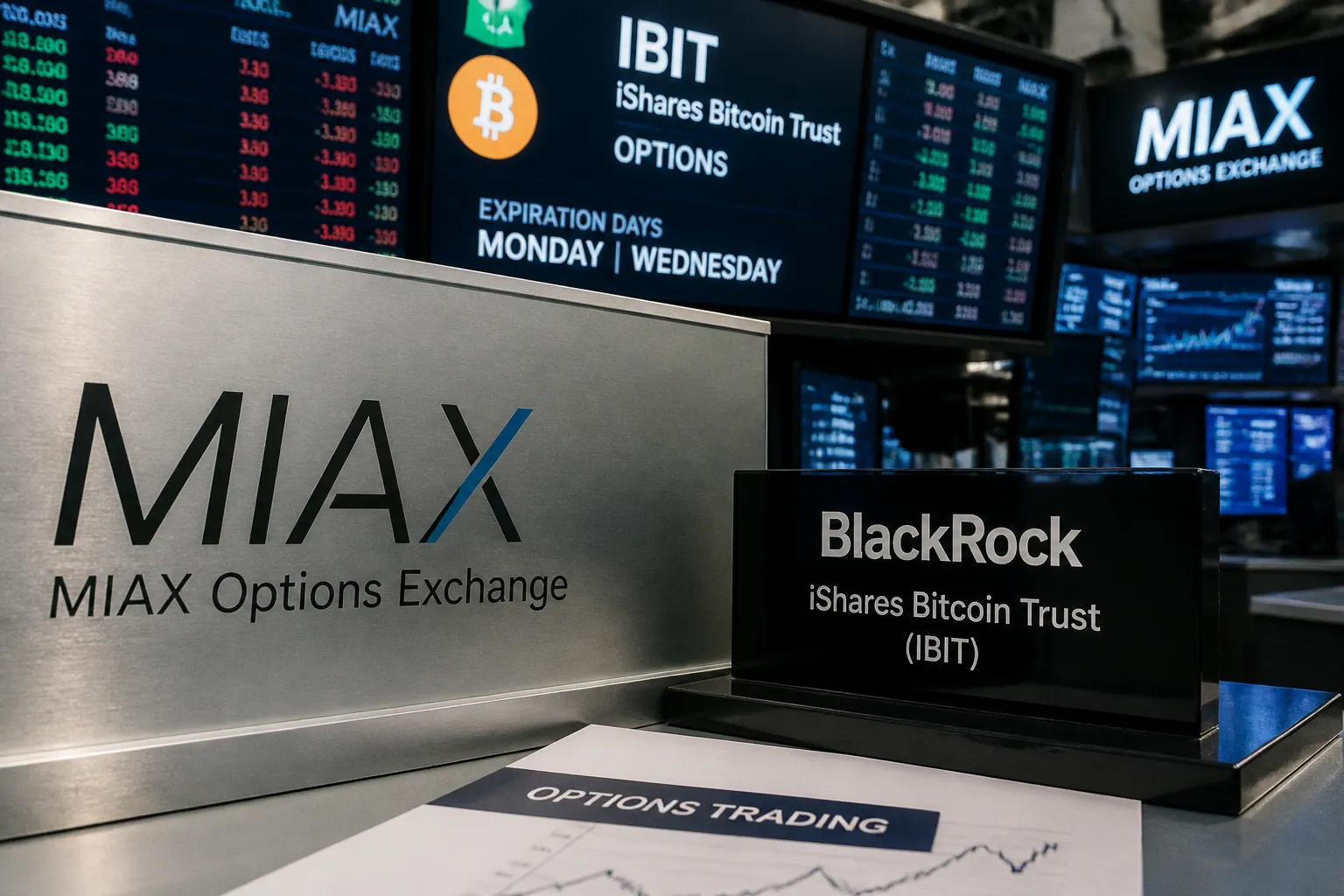 BlackRock расширил возможности торговли опционами на биткоин-ETF через биржу MIAX