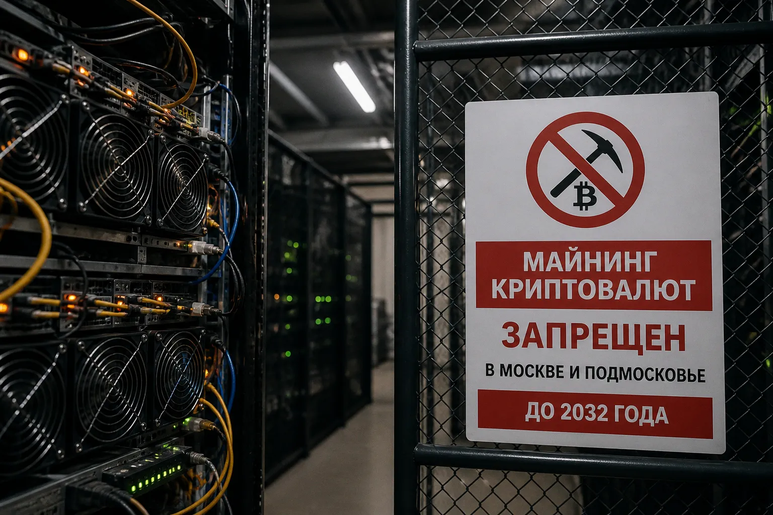 Майнинг криптовалют официально запрещен в Москве и Подмосковье до 2032 года