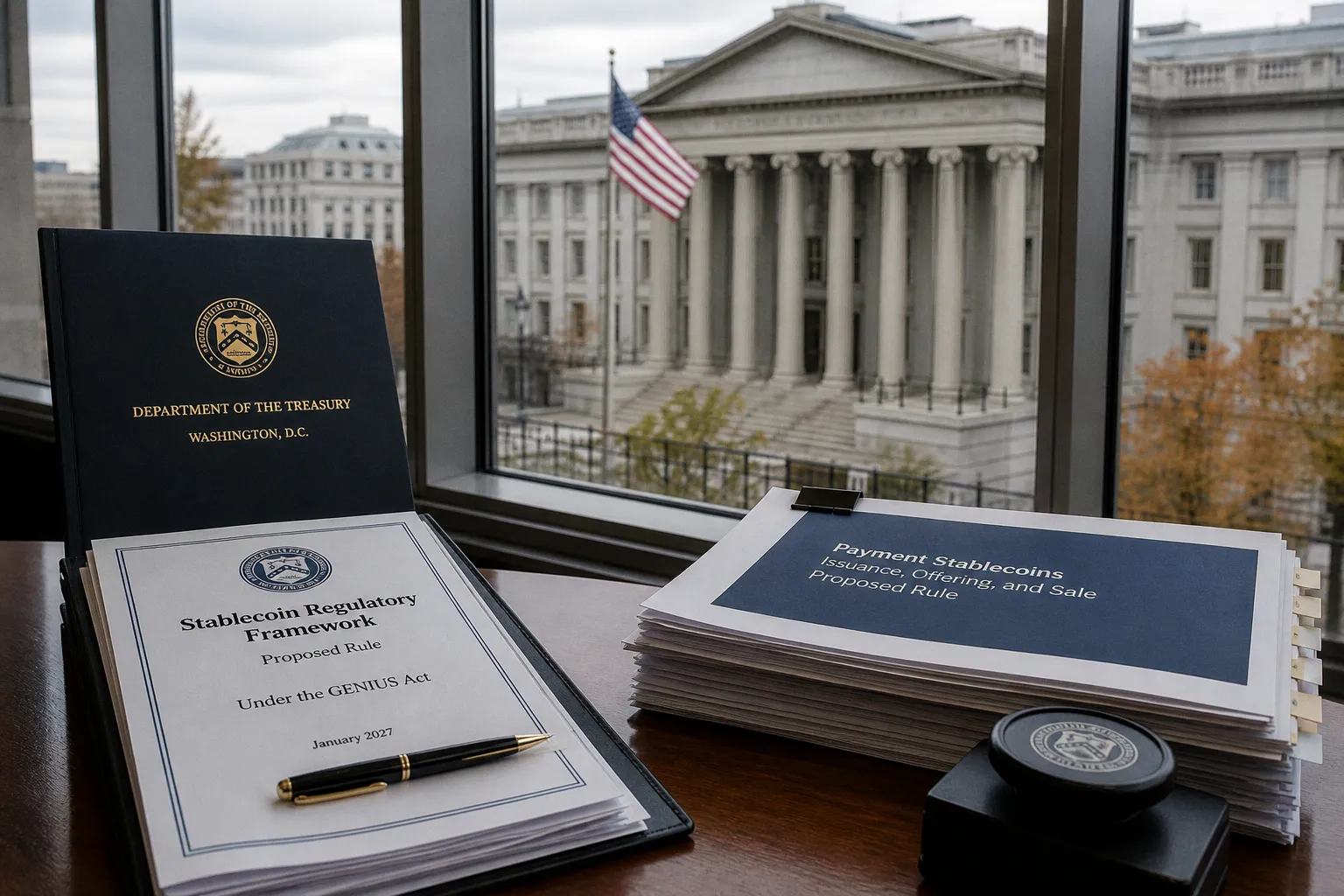 Минфин США представил проект правил для стейблкоинов по закону GENIUS Act