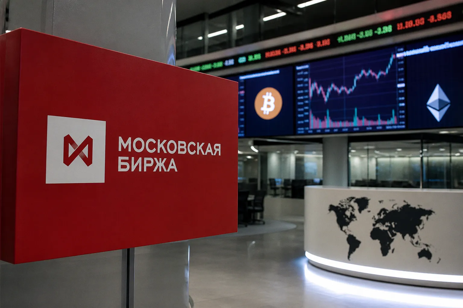 Мосбиржа расширяет крипторынок: в сентябре стартуют торги бессрочными фьючерсами на Bitcoin и Ethereum