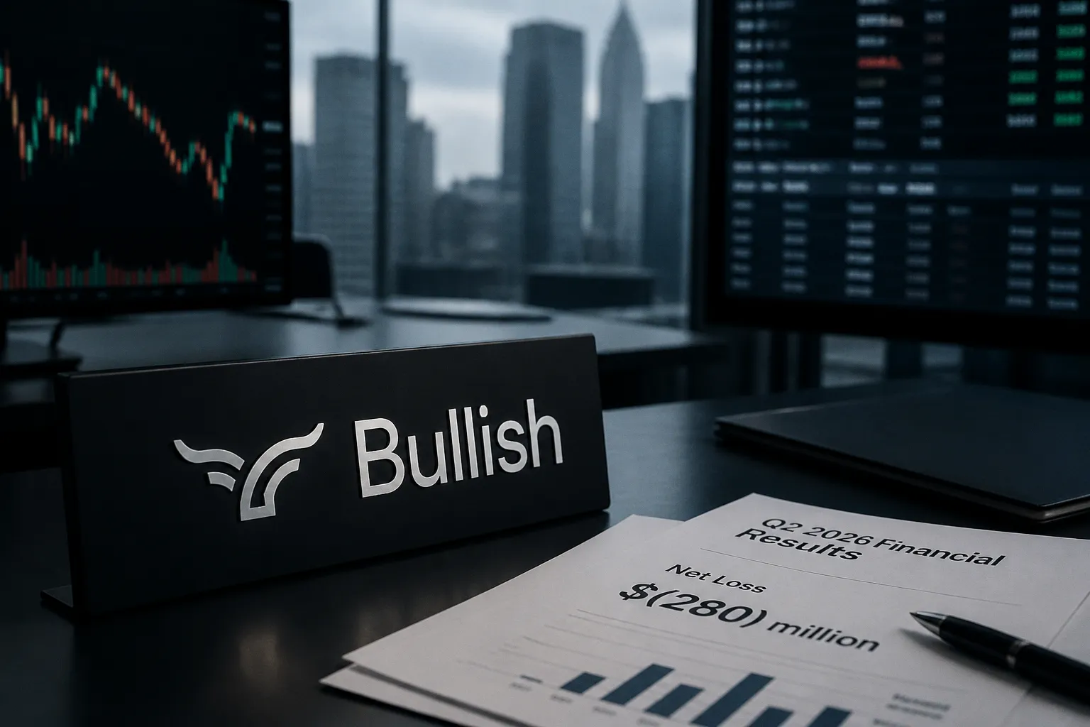Почему криптобиржа Bullish показала убыток в $280 млн при росте выручки