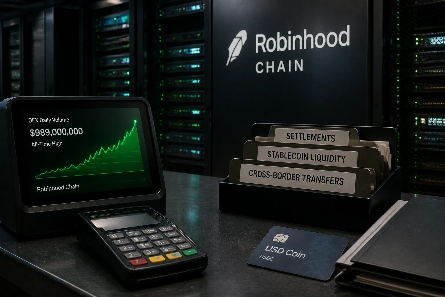 Robinhood Chain обновила исторический максимум по объему торгов на DEX