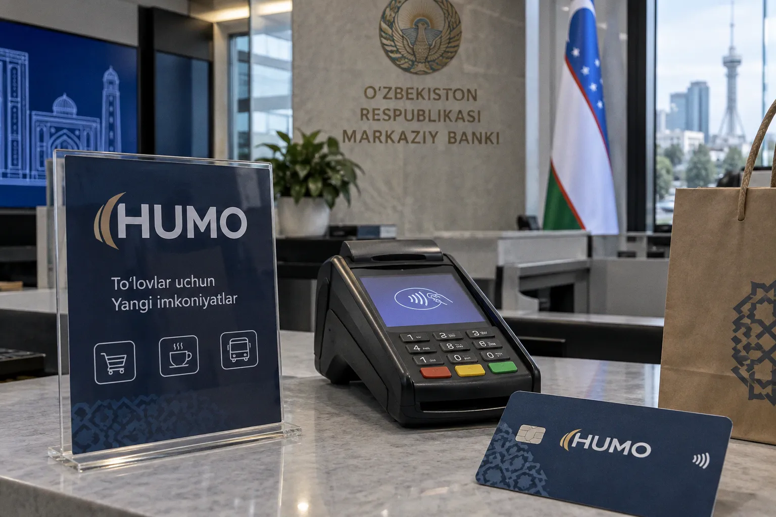 Узбекистан тестирует стейблкоин HUMO для оплаты товаров и услуг
